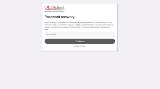 
                            7. QLTS School - Forgot password