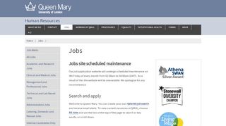 
                            1. QMUL Jobs - Queen Mary University of London