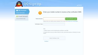 
                            5. QQ Sign Up - Mobile Verification