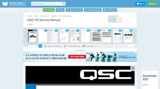 
                            9. QSC K8 SERVICE MANUAL Pdf Download. - manualslib.com