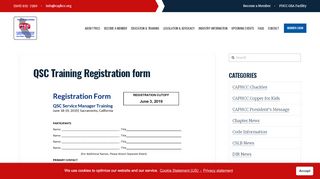 
                            7. QSC Training Registration form | CAPHCC
