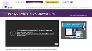
                            11. Qscan My Results Patient Access FAQ's - Qscan