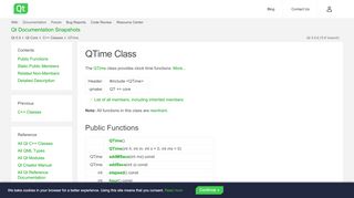
                            5. QTime Class | Qt Core 5.9