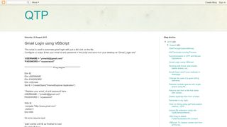
                            4. QTP: Gmail Login using VBScript - blogspot.com