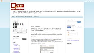 
                            6. QTP script to login to Gmail using different sets of ...