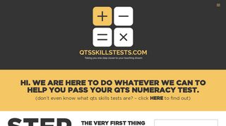 
                            5. QTS Skills Tests Home | QTS Skills Tests