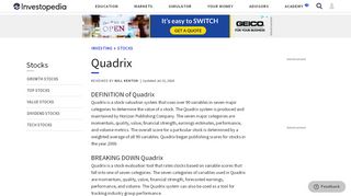 
                            4. Quadrix - Investopedia