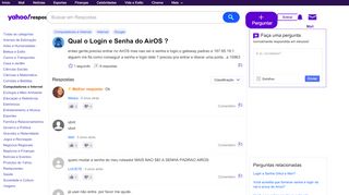 
                            6. qual o Login e Senha do AirOS ? | Yahoo Respostas