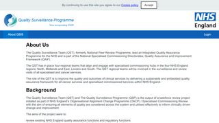 
                            2. Quality Surveillance Programme - NHS England