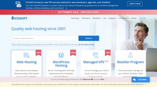 
                            1. Quality web hosting since 2001 | ICDSoft