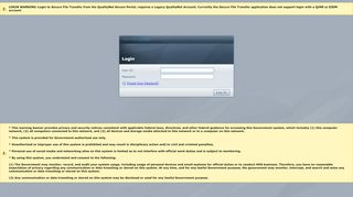 
                            4. QualityNet | SecureFileTransfer | Login