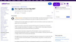 
                            9. que significa el error http 404? | Yahoo Respuestas