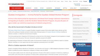 
                            2. Quebec immigration — Arrima Portal for Quebec Skilled Worker ...