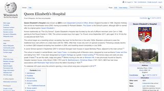 
                            2. Queen Elizabeth's Hospital - Wikipedia