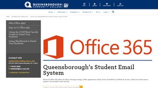 
                            4. Queensborough's New Student Email System