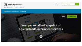 
                            6. Queensland Government - My account