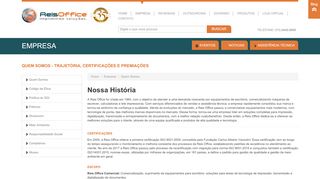 
                            9. Quem Somos – Trajetória, Certificações e Premiações | Reis ...