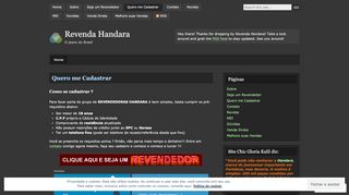 
                            6. Quero me Cadastrar | Revenda Handara