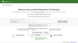 
                            11. Quest Diagnostics: Test Directory