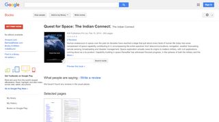 
                            5. Quest for Space: The Indian Connect: The Indian Connect