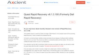 
                            5. Quest Rapid Recovery v6.1.3.100 (Formerly Dell Rapid Recovery ...