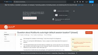 
                            6. Question about Kodibuntu auto-login default session location?