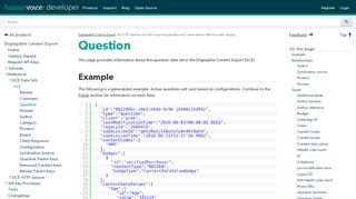 
                            8. Question - Bazaarvoice Developer Portal