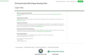 
                            2. questions about logging on? - The TD Ameritrade 529 College ...