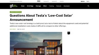 
                            6. Questions About Tesla's 'Low-Cost Solar' Announcement | Greentech ...