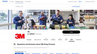 
                            6. Questions and Answers about 3M Hiring Process | Indeed.com