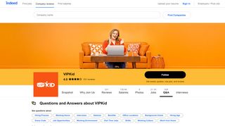 
                            5. Questions and Answers about Working at VIPKid | Indeed.com