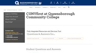 
                            6. Questions & Answers - CUNYfirst at Queensborough ... - Queens