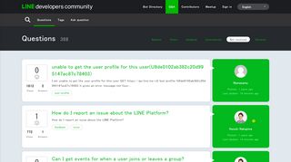 
                            2. Questions - LINE developers community
