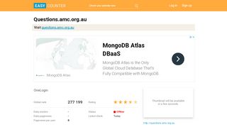 
                            8. Questions.amc.org.au: OneLogin - Easy Counter