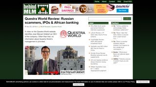 
                            9. Questra World Review: Russian scammers, IPOs & African banking