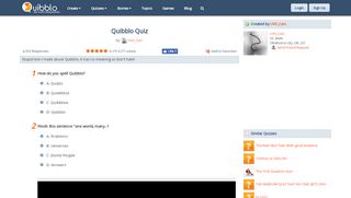 
                            7. Quibblo Quiz