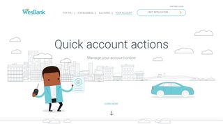 
                            7. Quick Account Actions - WesBank