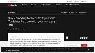
                            8. Quick branding for Red Hat OpenShift Container Platform with ...