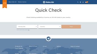 
                            7. Quick Check | Hahn Air Lines