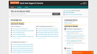 
                            7. Quick Heal Support & Services