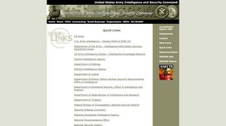 
                            2. Quick Links - INSCOM - US Army Intelligence & Security Command