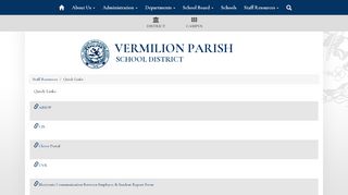 
                            9. Quick Links - Vermilion Parish School District