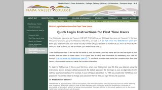 
                            2. Quick Login Instructions for First Time Users - Napa Valley ...