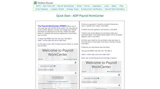 
                            5. Quick Start - ADP Payroll WorkCenter