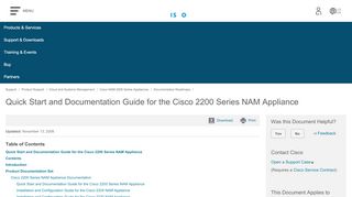 
                            9. Quick Start and Documentation Guide for the Cisco 2200 ...