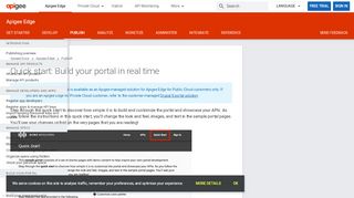 
                            3. Quick start: Build your portal in real time | Apigee Docs