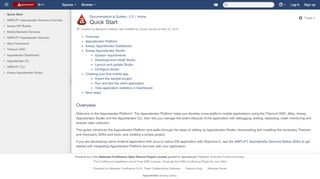 
                            7. Quick Start - Documentation & Guides - 2.0 - Appcelerator Wiki