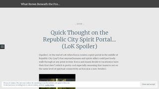 
                            9. Quick Thought on the Republic City Spirit Portal… (LoK Spoiler) | What ...