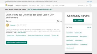 
                            6. Quick way to add Dynamics 365 portal user in Dev environment ...