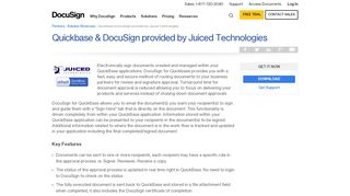
                            9. Quickbase & DocuSign provided by Juiced Technologies